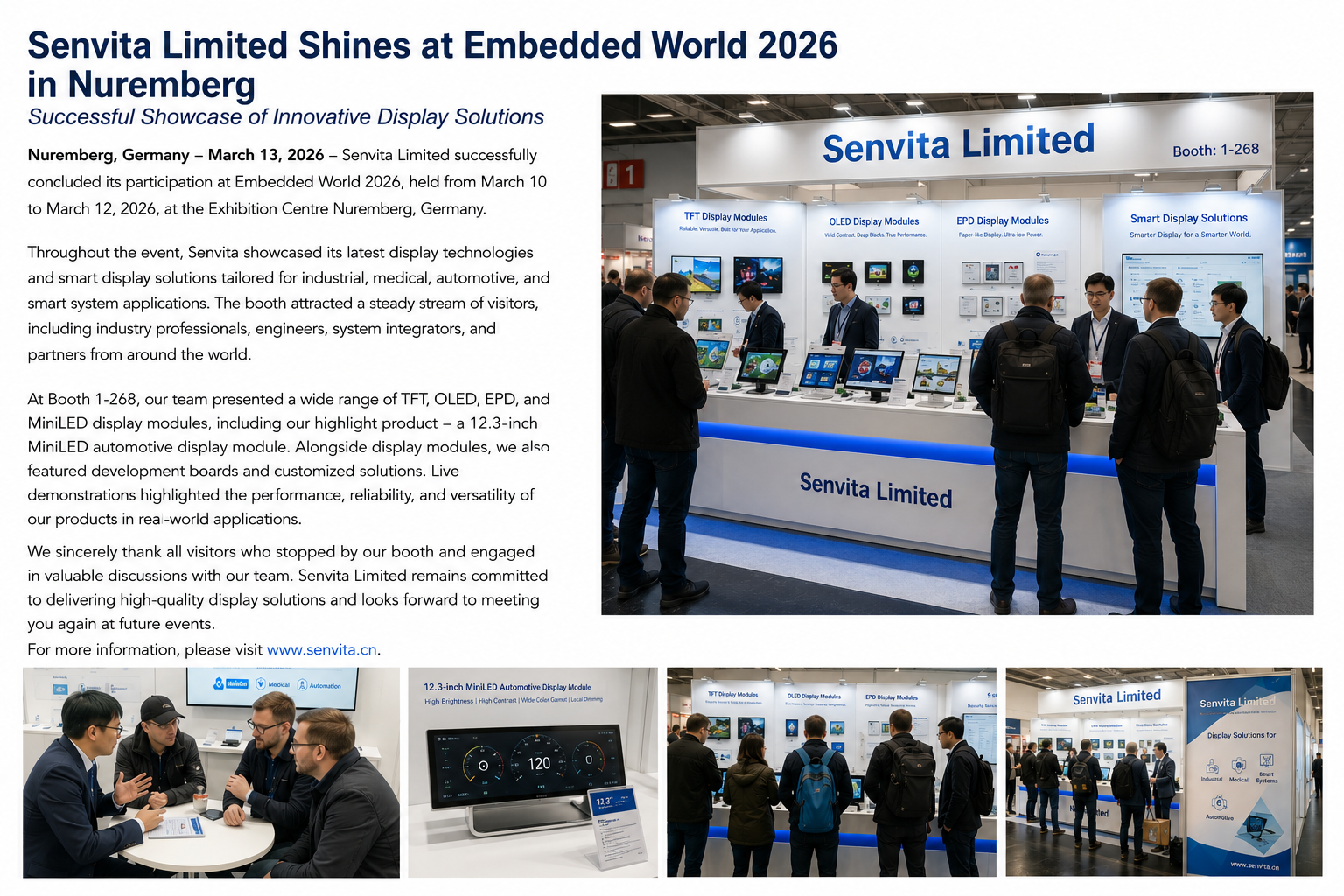 Senvita Limited Concludes a Successful Embedded World 2026