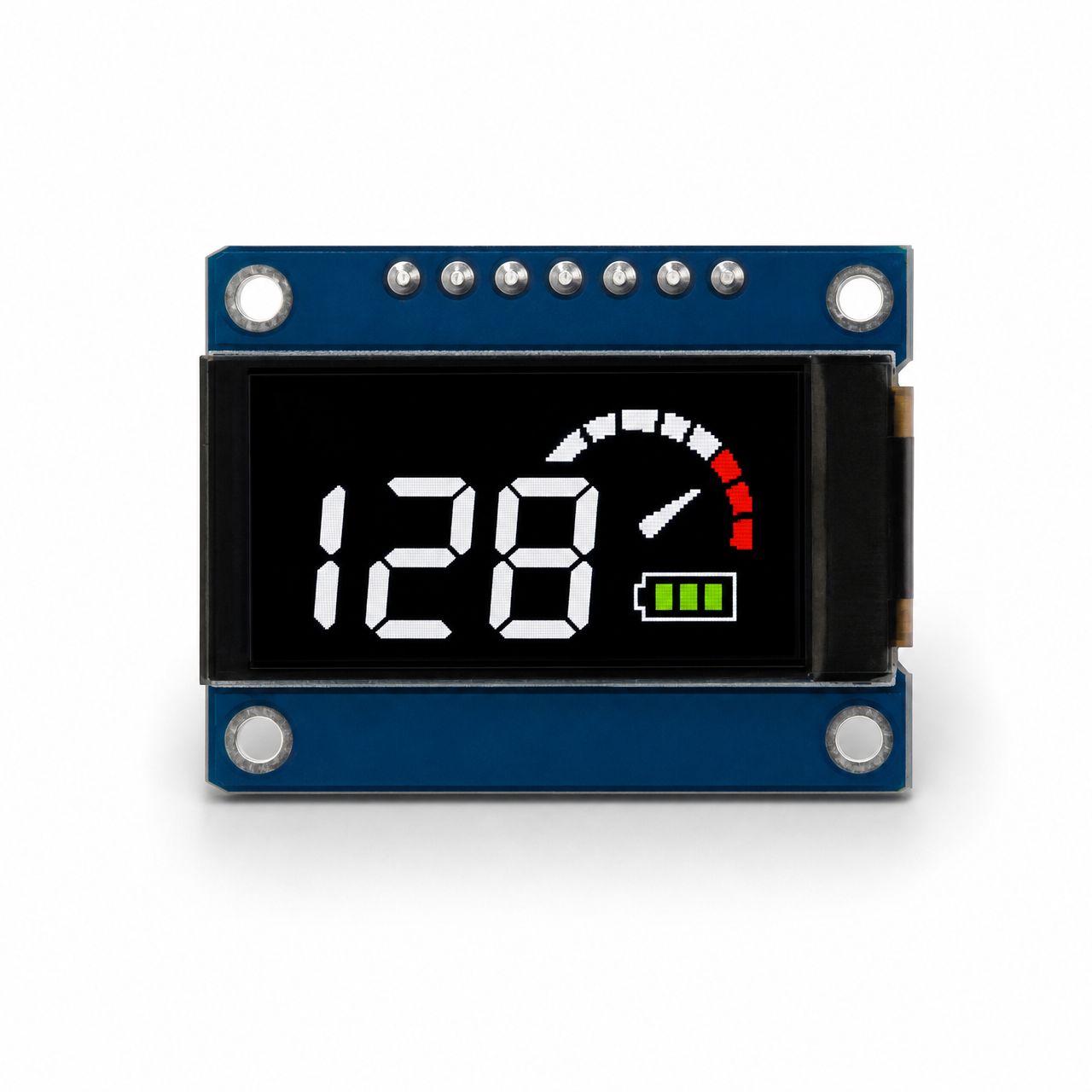 1.1 inch 128x64 resolution driver IC CH1115 SPI interface PMOLED display